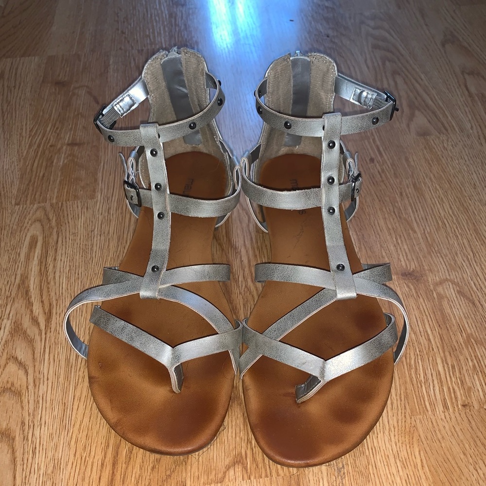 Maurice’s gladiator sandals